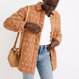Oversized Madewell Quilted Shirt Jacket